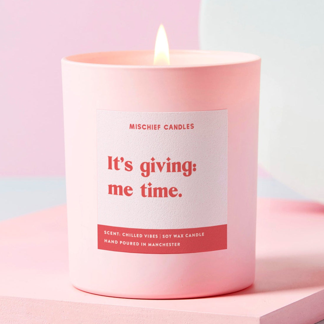 Self-Care Gift Funny Soy Wax Candle It’s Giving Me Time