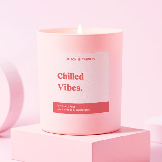 Scented Soy Candle Spa Relaxing Candle Chilled Vibes