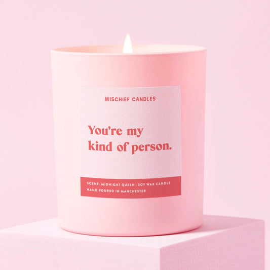 Friendship Gift Funny Gift For Her Candle My Kind Of Person