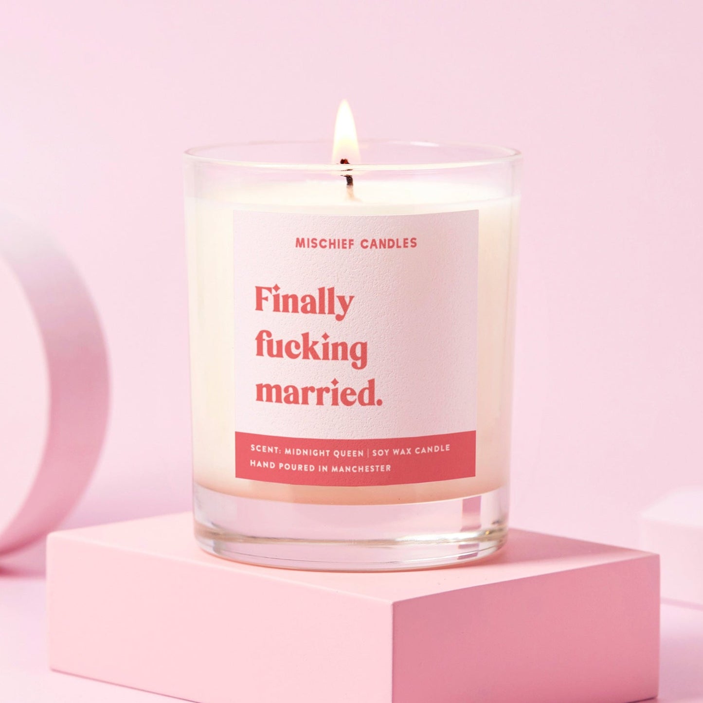 Wedding Gift Funny Wedding Gift Candle Finally Fucking Married