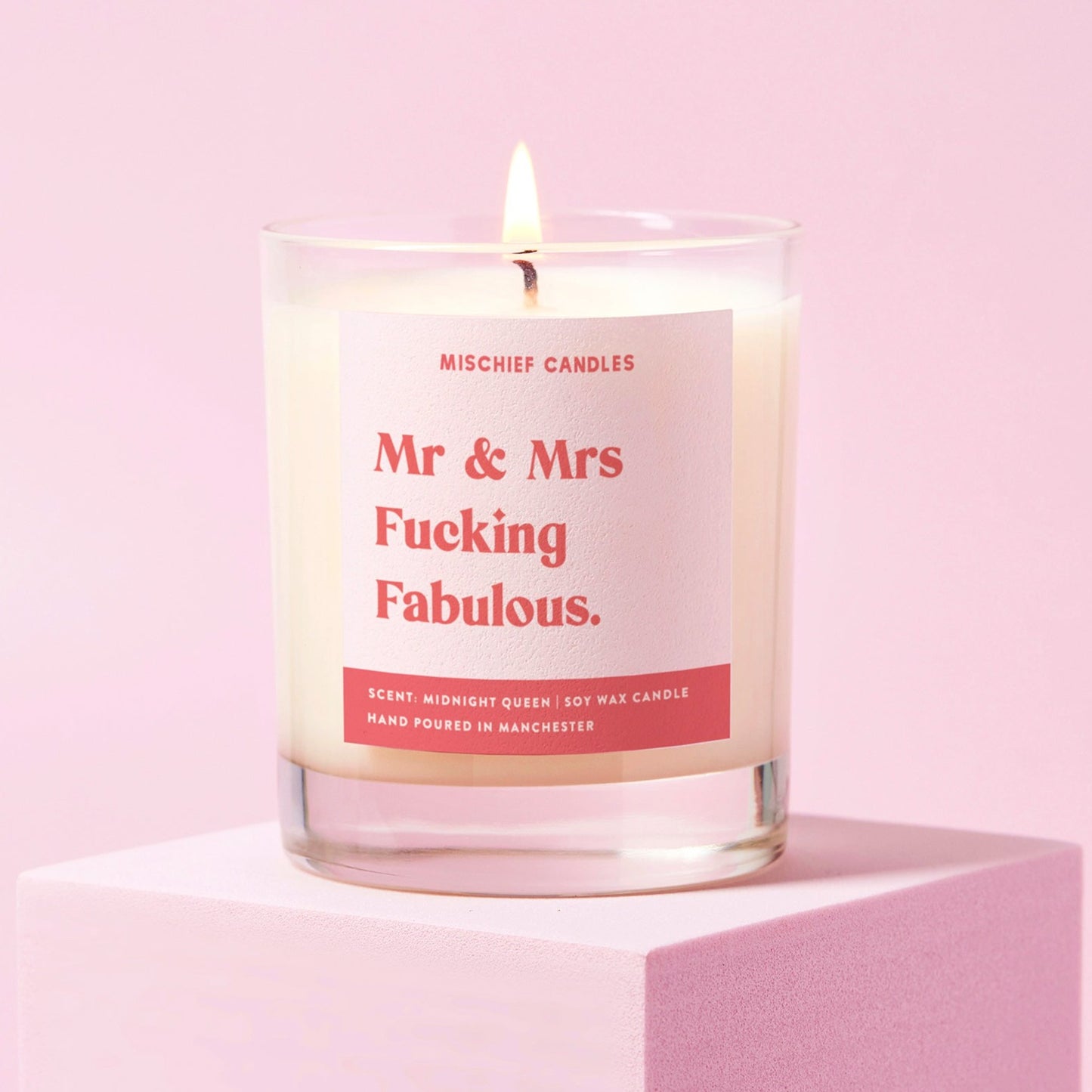 Funny Wedding Gift Candle Mr And Mrs Fabulous