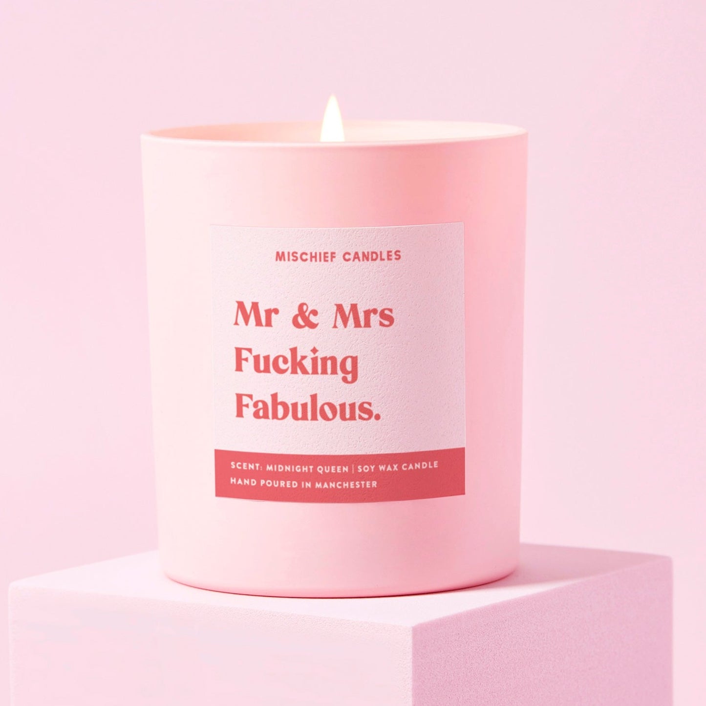 Funny Wedding Gift Candle Mr And Mrs Fabulous