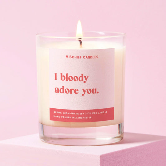 Friendship Gift Funny Gift For Her Candle Bloody Adore You