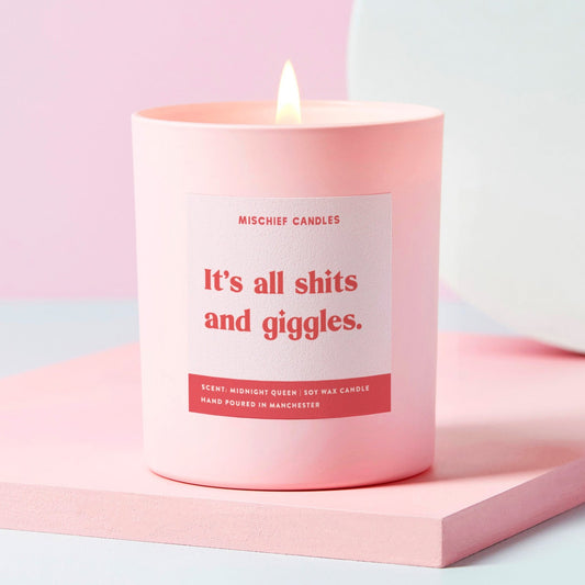 Friendship Gift Funny Gift For Her Candle Shits And Giggles