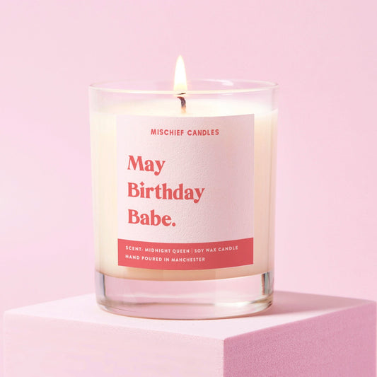 May Birthday Gift Funny Gift Candle May Birthday Babe