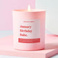 January Birthday Gift Funny Gift Candle January Birthday Babe