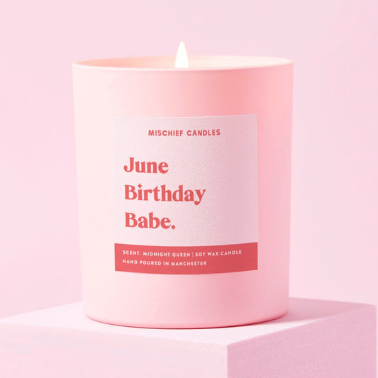 June Birthday Gift Funny Gift Candle June Birthday Babe