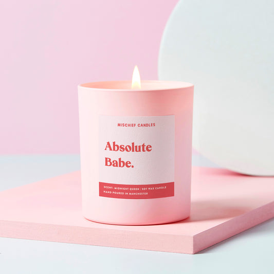 Friendship Gift Funny Gift For Her Candle Absolute Babe