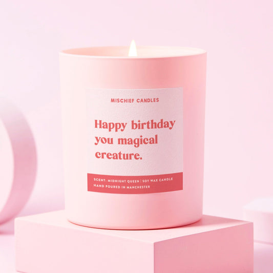 Birthday Gift For Her Funny Birthday Gift Magical Creature Candle