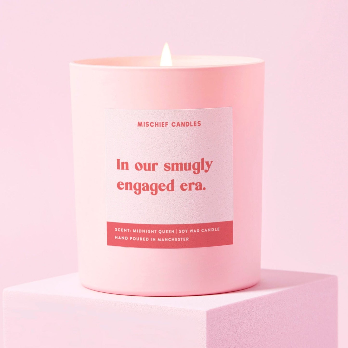 Funny Engagement Gift For Fiance Candle Smugly Engaged Era