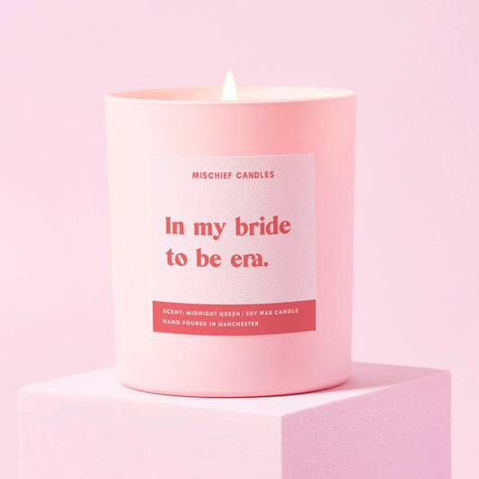 Funny Bride to Be Gift Candle In My Bride To Be Era