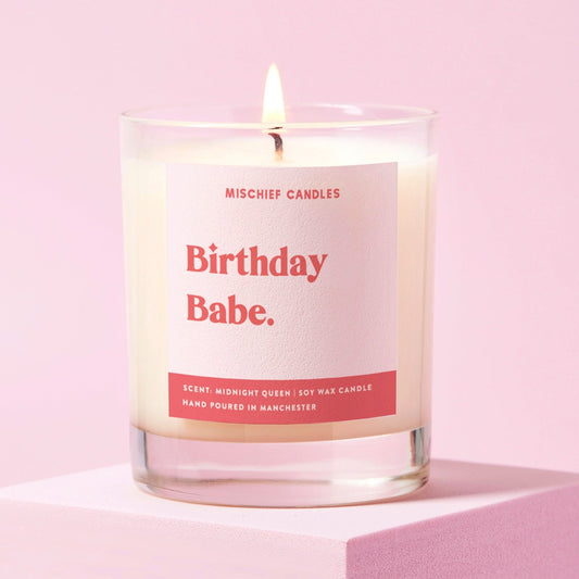 Birthday Gift For Her Funny Birthday Gift Birthday Babe Candle