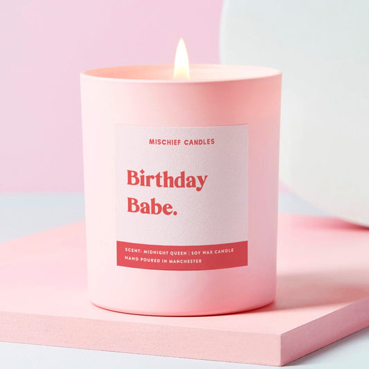 Birthday Gift For Her Funny Birthday Gift Birthday Babe Candle