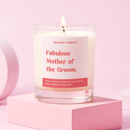 Funny Mother of the Groom Gift Candle Fabulous Mother of the Groom