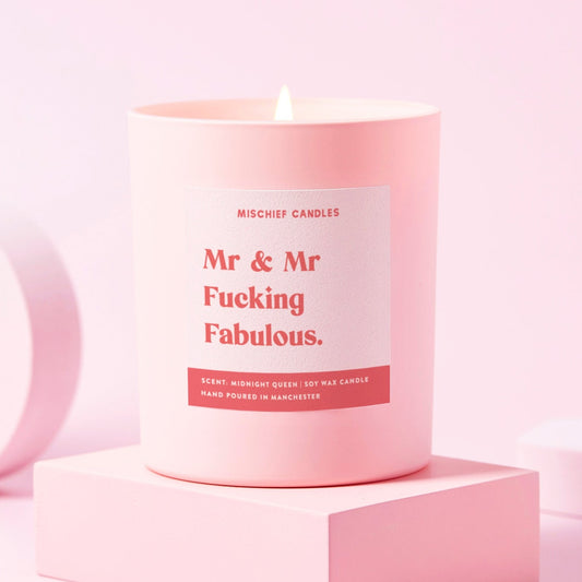 Wedding Gift Funny Wedding Gift Candle Mr And Mr Fabulous