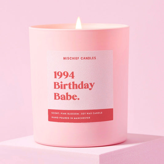 30th Birthday Gift Funny Birthday Candle 1994 Birthday Babe