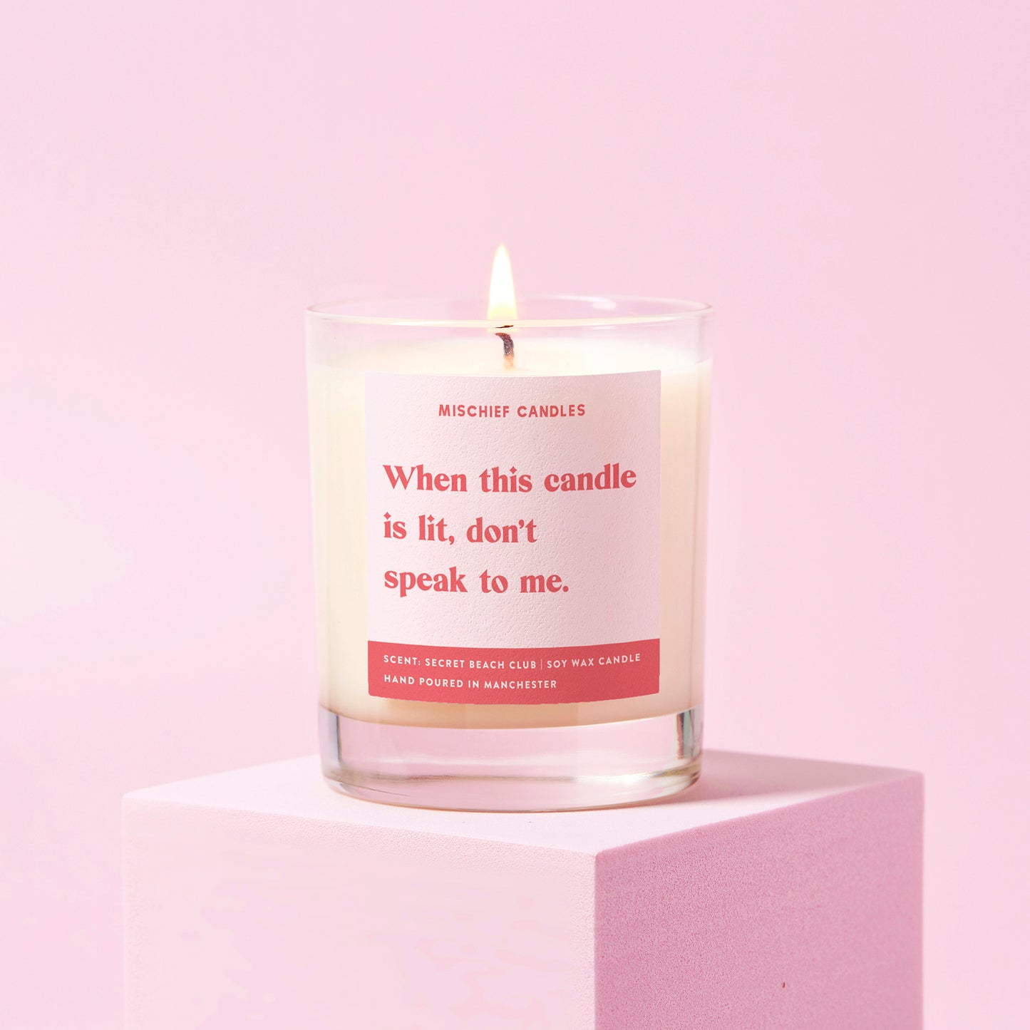 Funny Don't Speak to Me Friendship Gift For Her Funny Candle