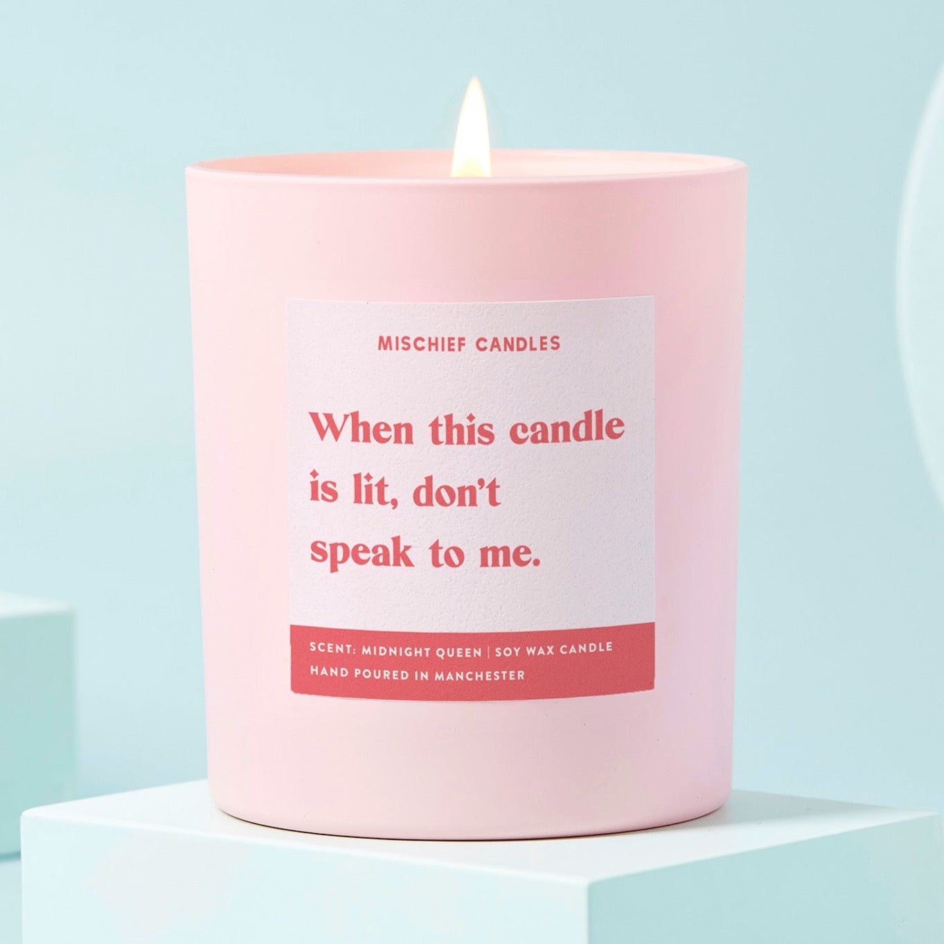 Funny Don't Speak to Me Friendship Gift For Her Funny Candle