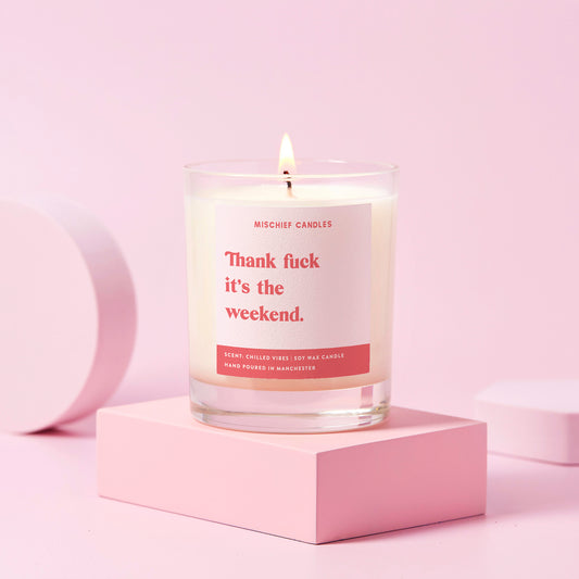 It's The Weekend Funny Friendship Gift For Her Funny Candle