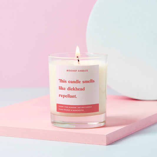 Funny Dickhead Repellant Friendship Gift For Her Funny Candle