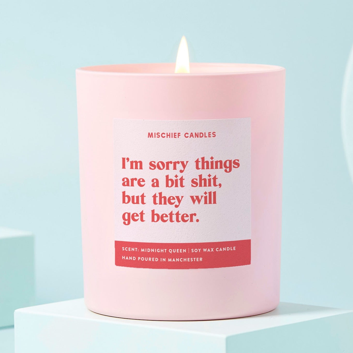 Thinking of You Gift Funny Candle Sorry Things are Shit