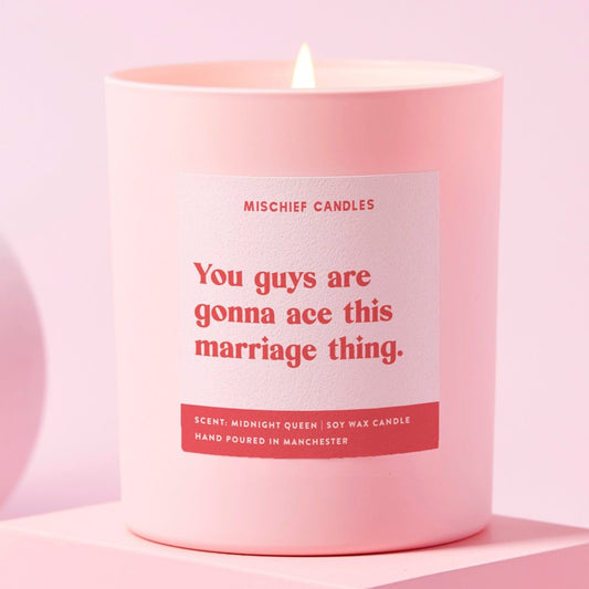 Wedding Gift Funny Wedding Candle Ace This Marriage Thing