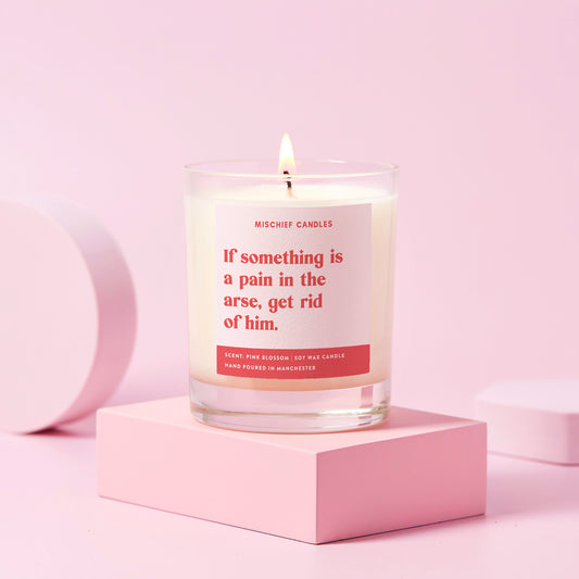 Funny Divorce Gift Candle Newly Single Get Rid of Him