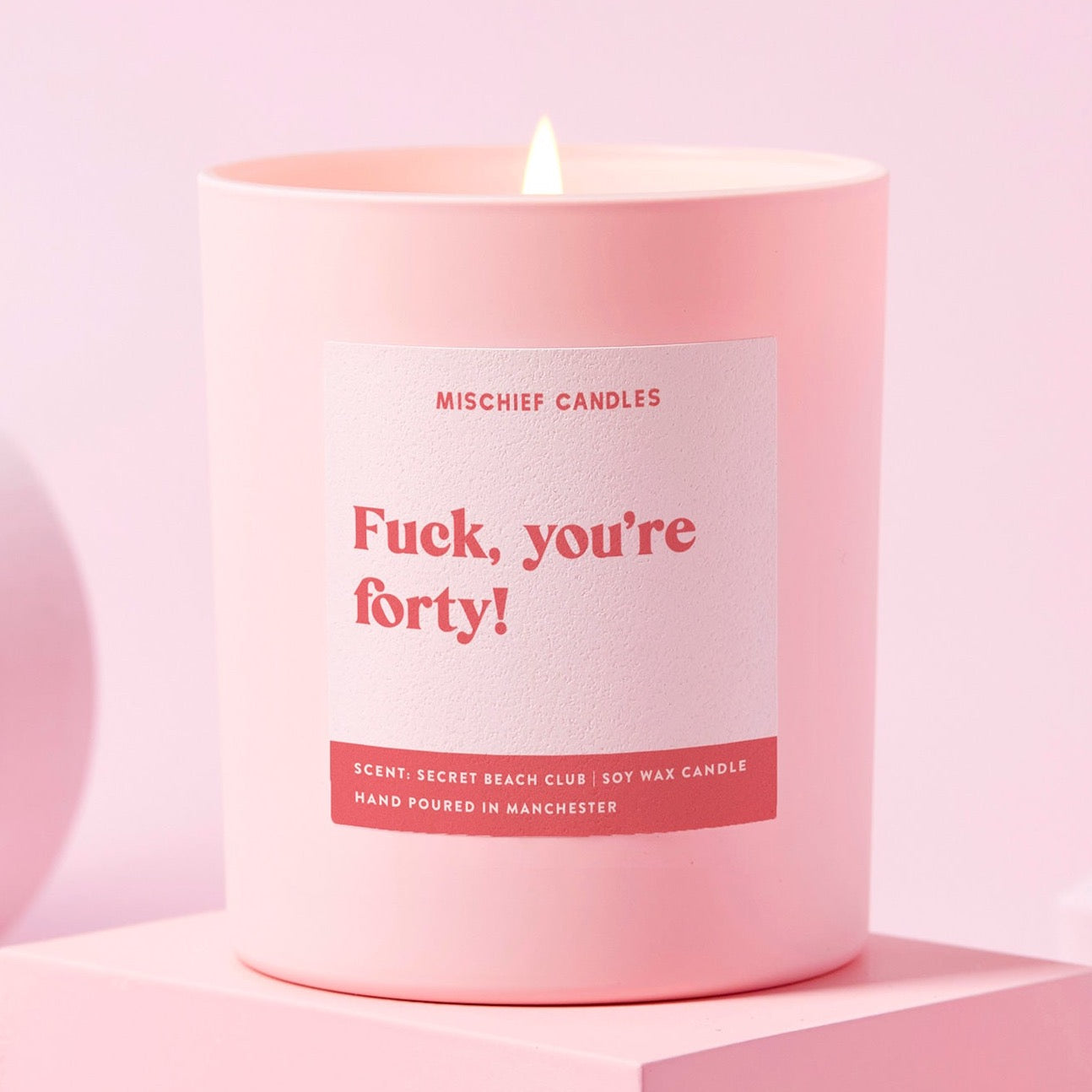 Funny 40th Birthday Gift Funny Candle Fuck You're Forty – Mischief Candles